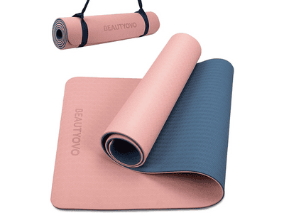 BEAUTYOVO Yoga Mat with Strap