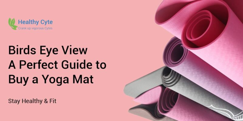 birds eye view of best yoga mats