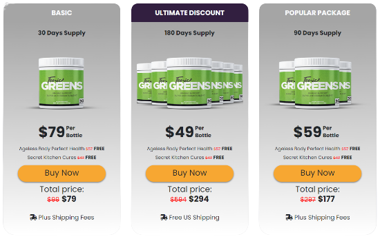 TonicGreens price package